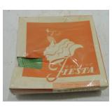 Vintage Fiesta pair of medium green saucers in