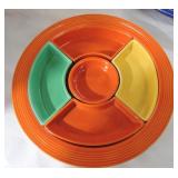Vintage Fiesta relish tray