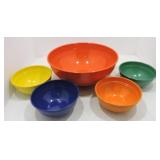 Fiesta go along metal 5 pc popcorn bowl set,