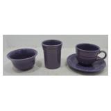 Fiesta Post 86 lilac lot of 3 pcs
