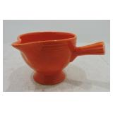 Vintage Fiesta stick handled creamer, red, minor