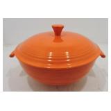 Vintage Fiesta casserole, red