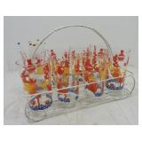 Fiesta go along 8 pc glass tumbler set with