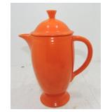 Vintage Fiesta coffee pot, red
