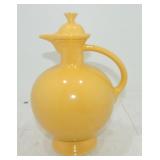 Vintage Fiesta carafe, yellow, nick to finial &