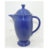 Vintage Fiesta coffee pot, cobalt, nicks to