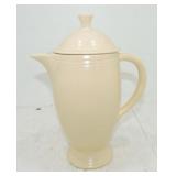 Vintage Fiesta coffee pot, ivory, nick to base