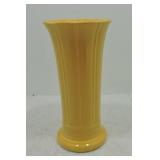 Vintage Fiesta 8" flower vase, yellow, good