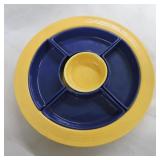 Vintage Fiesta relish tray, nick to one side