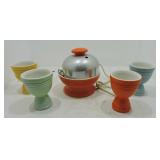 Hankscraft egg poacher and 4 egg cups