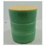Kitchen Kraft 4 pc stack set, 3 green units,