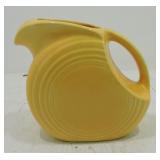 Vintage Fiesta disc juice pitcher, yellow