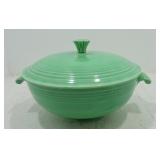 Vintage Fiesta casserole, green, minor rim nick