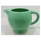 Vintage Fiesta ice lip pitcher, green