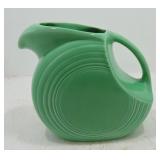 Vintage Fiesta disc water pitcher, green