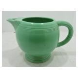 Vintage Fiesta ice lip pitcher, green