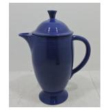 Vintage Fiesta coffee pot, cobalt