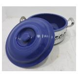 Fiesta promotional casserole, cobalt base (rim