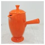 Vintage Fiesta demitasse coffee pot, red