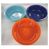 Vintage Fiesta 8 1/2" nappy bowl group,