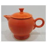 Vintage Fiesta large teapot, red