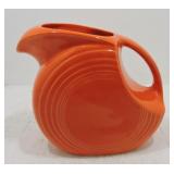 Vintage Fiesta disc water pitcher, red