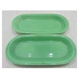 Vintage Fiesta utility tray, 2 green, minor wear