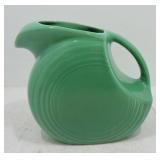 Vintage Fiesta disc water pitcher, green