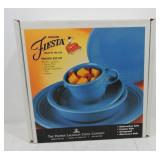 Fiesta Post 86 5 pc place setting, peacock, chip