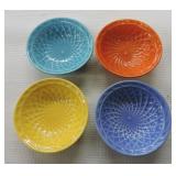 Harlequin lot of 4 nut cups, all different colors