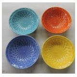 Harlequin lot of 4 nut cups, all different colors