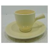 Vintage Fiesta demitasse cup & saucer, ivory