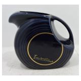 Fiesta Post 86 disc water pitcher, cobalt,