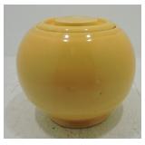 Kitchen Kraft medium ball canister, yellow, nick,