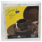 Fiesta Post 86 5 pc place setting, chocolate