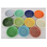 Vintage Fiesta 5 1/2" fruit bowl group, all 11