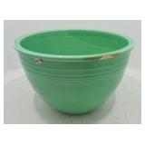 Vintage Fiesta #7 mixing bowl, green, rim chip