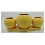 Pottery ball vase, rim nick