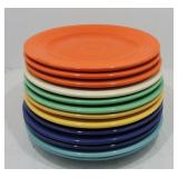 Vintage Fiesta 10" plate group, 13 mixed,