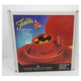 Fiesta Post 86 5 pc place setting, scarlet
