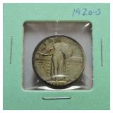 1920-S Standing Liberty quarter