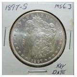 1897-S Morgan dollar MS63