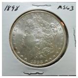 1898 Morgan dollar MS63