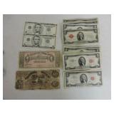 Currency lot: 1861 $100 Confederate note,