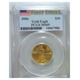 2006 $10 gold Eagle PCGS MS69