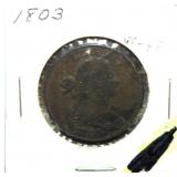 1803 large cent VF/XF