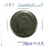 1787 Connecticut Colonial copper