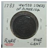 1783 Washington Independence one cent