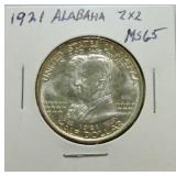 1921 Alabama half MS65