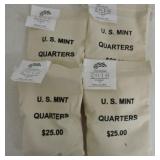 4 - US mint $25 bags of 2010 America the